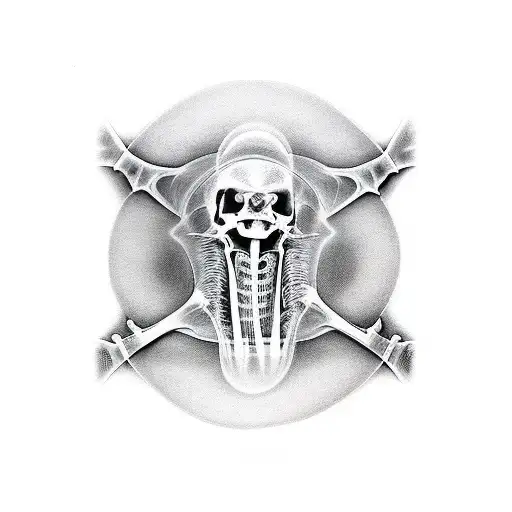 X-ray Bones Forearm Arm Sleeve Fractured Negative Space