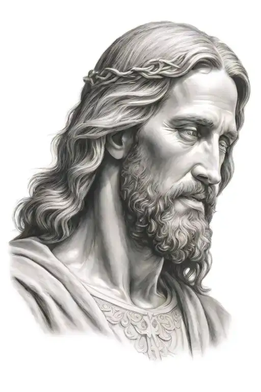 Hyper Realistic Portrait Of Jesus Christ