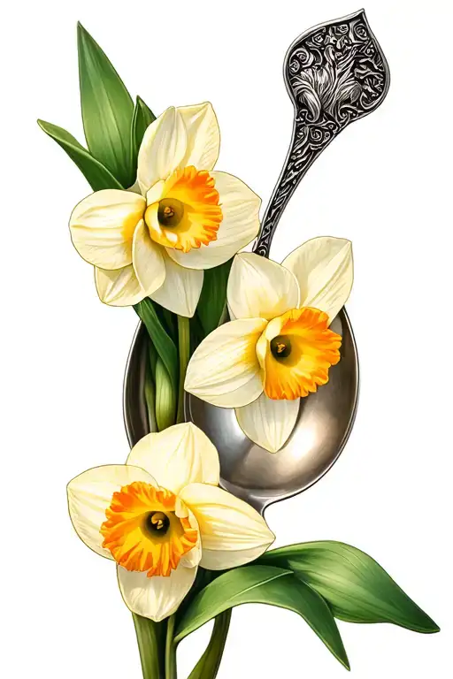 Wales Love Spoon Daffodil