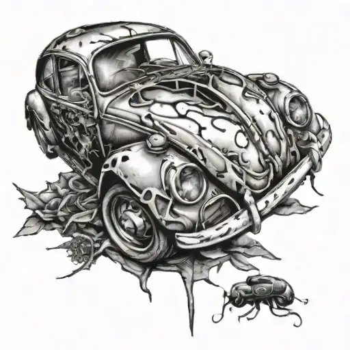 Wrecked Beetle Car