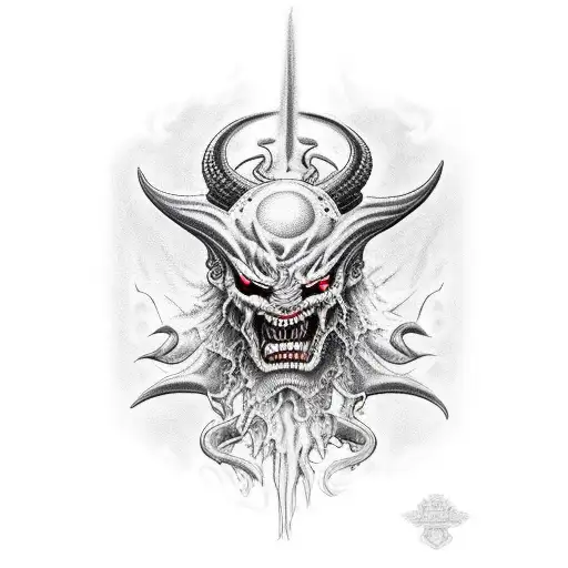 Full Arm Sleeve Demon