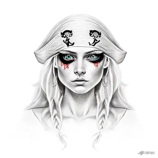 Pirate Girl Red Bandana