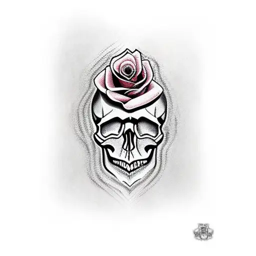 Skull And Roses Full Color