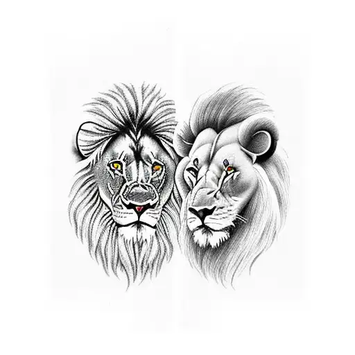 Lion Vs Bull On Bicep