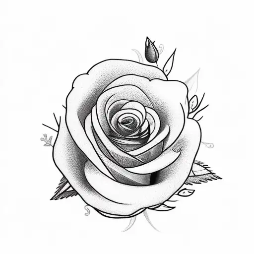 2 Black Lines With 2 Flowers And 2 Names