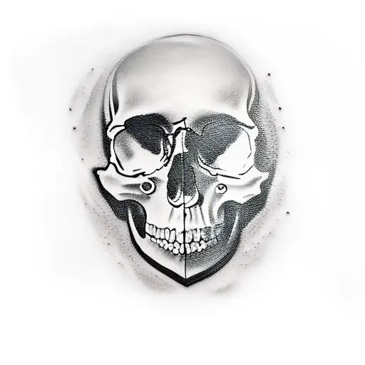 Skull Amd Car Engine