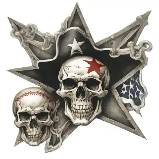 Texas Skull Baseball Ace