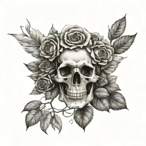 Isabella & Willow Skull And Rose