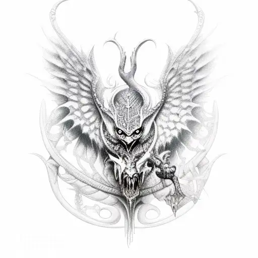 A Fantasy Creature With A Gothic Twist