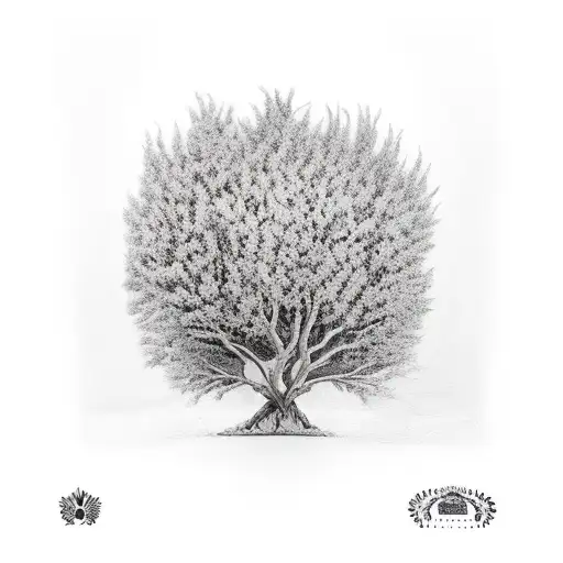 Knarley Tree With Indian Spear Hunting