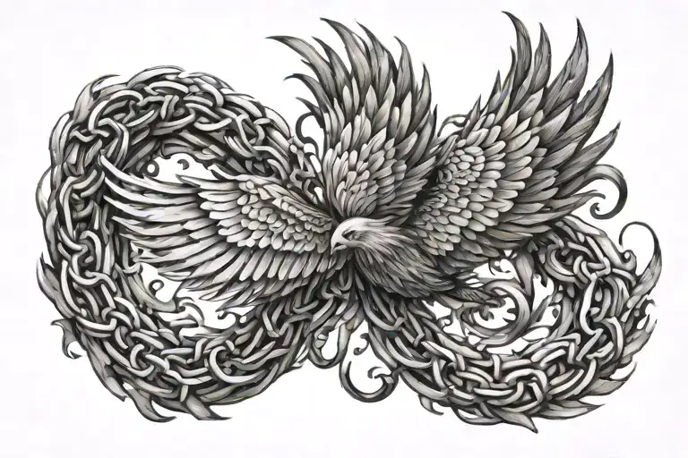 Phoenix Chain Wrapped