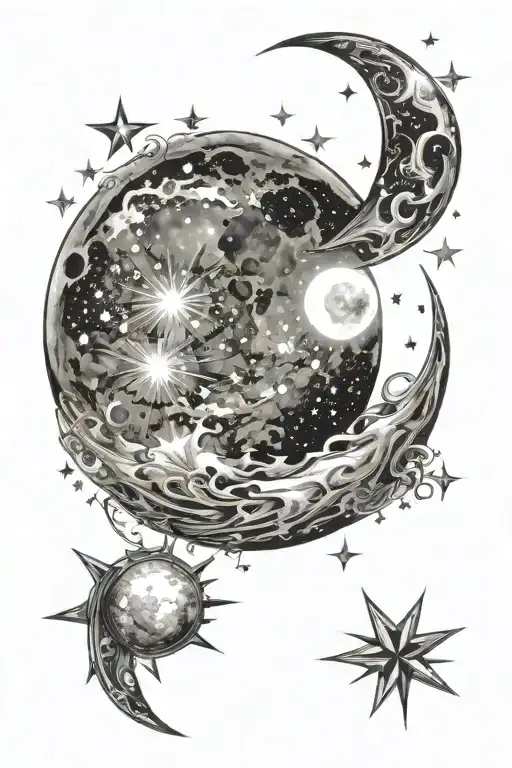 Astronomy Stars Moon