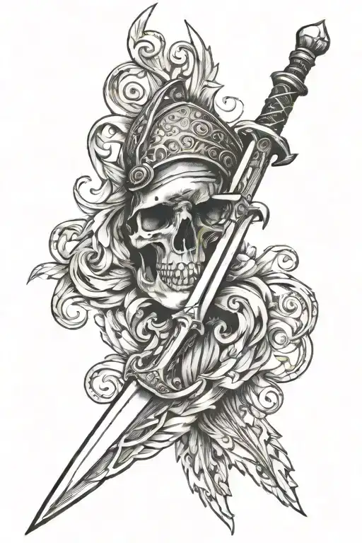 Dagger With Trident Incorporated