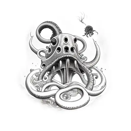 Submarine Being Attacked By A Kraken