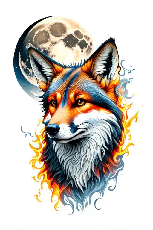 Renard And Fire Moon