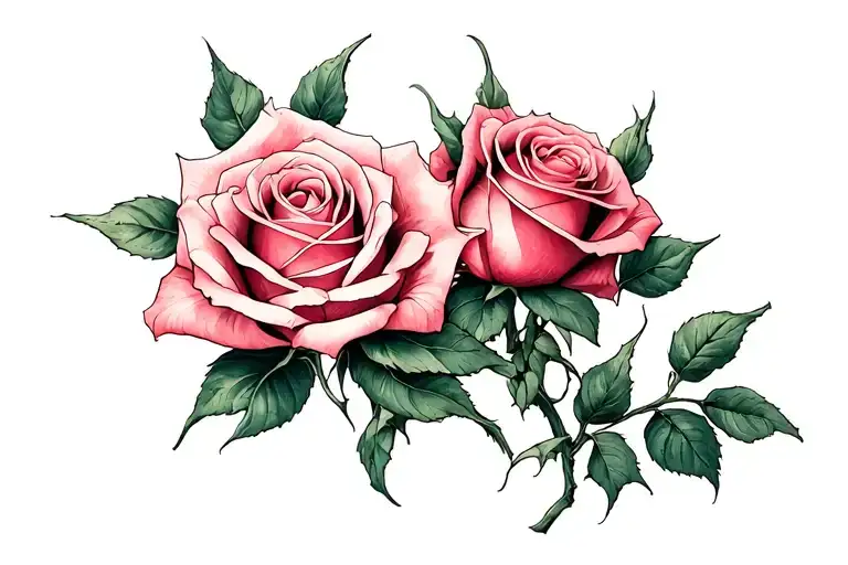 Two Rose Intertwined