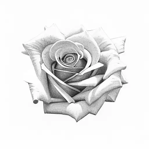 Rose Growing Out The Side Of A Rock Wall By Its Self