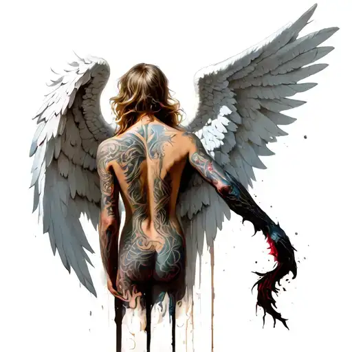 Angel Vs Evil Back Piece