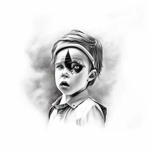 Boy Leaving Childhood Trauma Caused By Mother