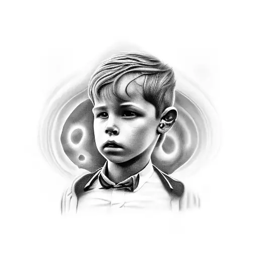 Boy Leaving Childhood Trauma Caused By Mother