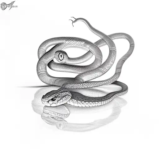 Snake Around A Twig
