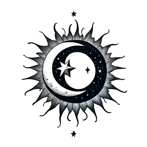 Sun And Moon And Star Made