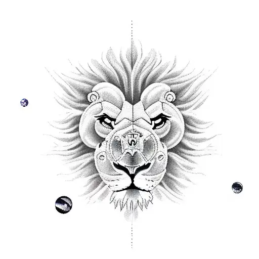 Crab And Lion In Space