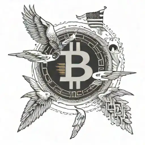 Create A Tattoo Inspired By The Concept Of Freedom And Bitcoin