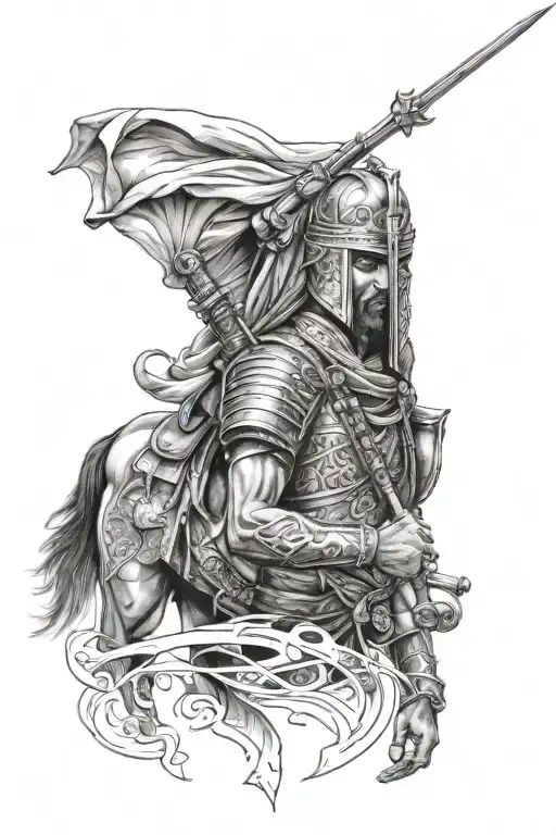 Arabe Warrior Tattoo