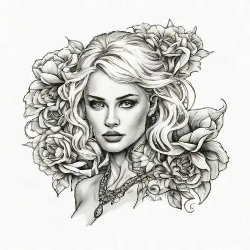 White Blonde Slim Woman Topless With Small Breast