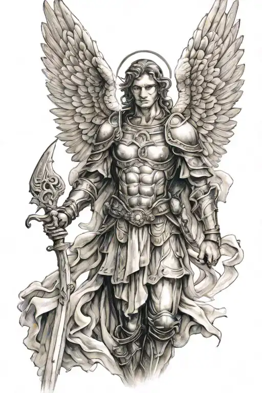 Warrior Angel With Hand Out