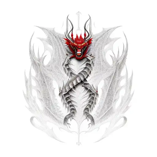 Red Dragon Alongside Ribs Men