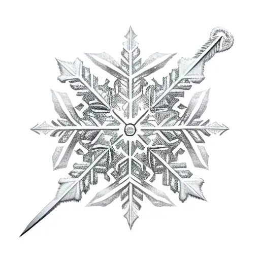 Snowflakes With Sword