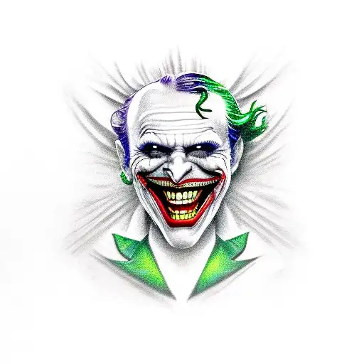 Joker Tatoo In Left Hand