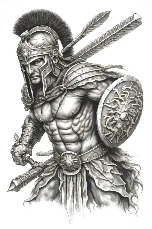 Spartan Warrior Medusa