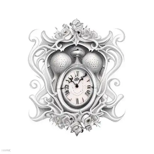 Hourglass In A Antic Style