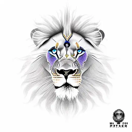 Lion With Scareface And F22 Raptor Fighter Jet