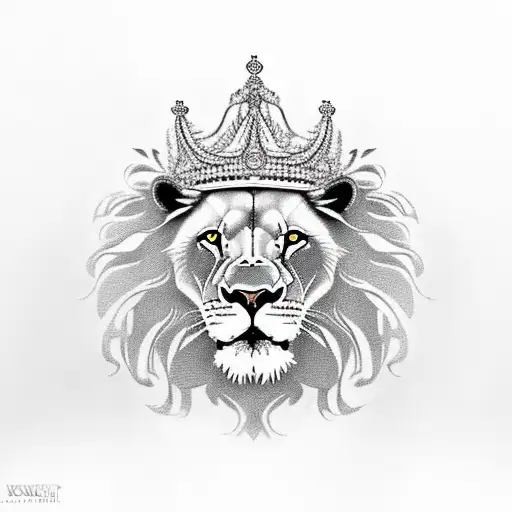Lion Facing A White Eagle Both With A Royal Crown On There Head