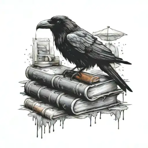 Raven And Rain And Books