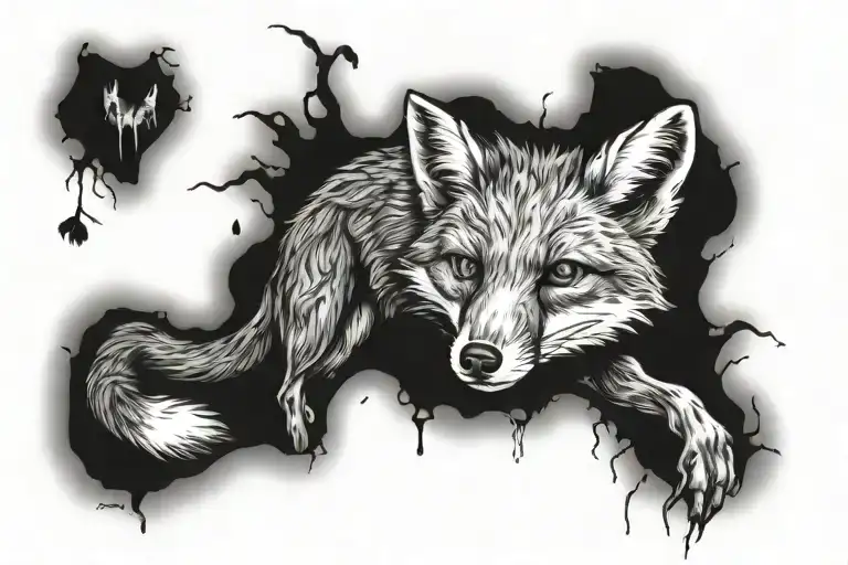 Rotting Fox Full Body