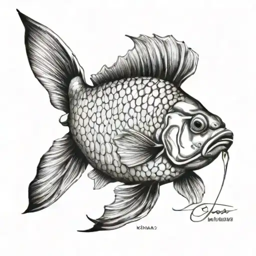 Pretty Fish With Name Incorporated Within
