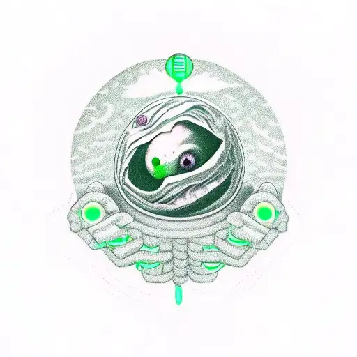 A Green Alien Wearing A Hoodie Holding A Planet In Its Hand