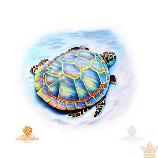 Sea Turtle Butterfly Shell