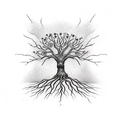 Tree Of Life On Beach