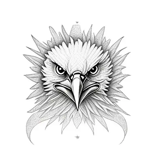 Eagle With The Earth As It's Eyes
