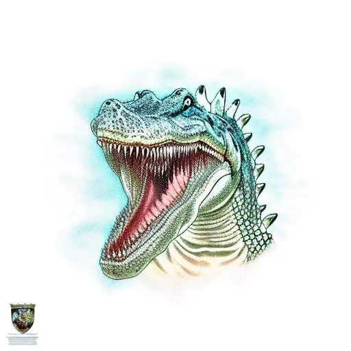 State Of Fl With Alligator And Shark And The Number 863