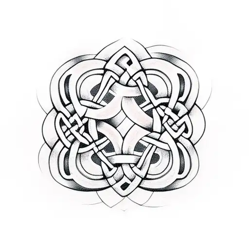 Celtic Knot With Rose