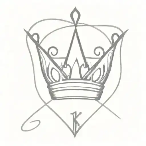 Combining The Letter K And A Crown