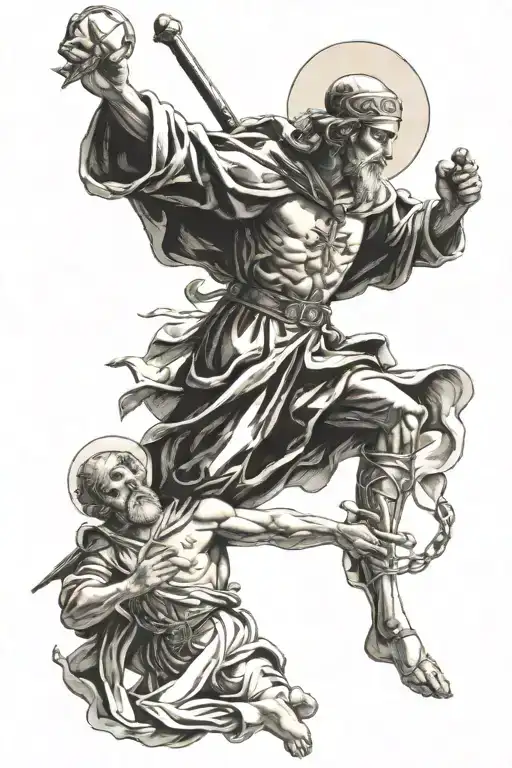 Catholic Saints Fighting