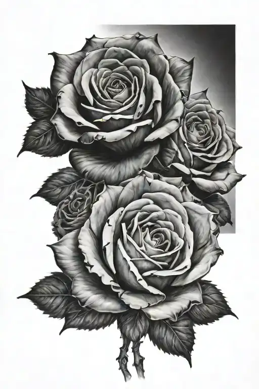 3 Black Roses